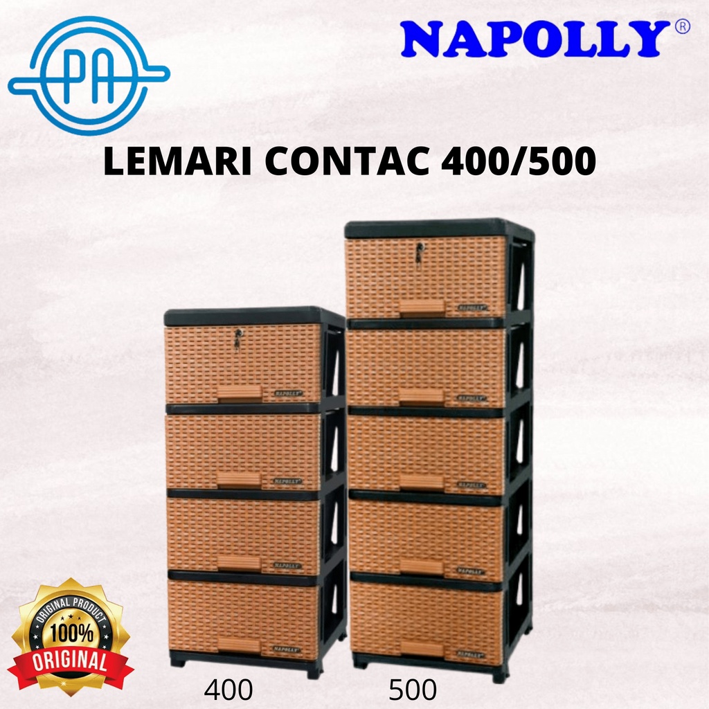 LEMARI NAPOLLY CONTAC 400 / 500 K1 4 SUSUN 5 SUSUN