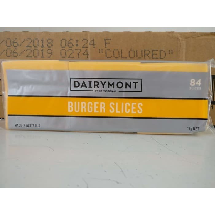 

T0P RED CHEDDAR CHEESE SLICE BURGER CHEF CHOICE 1 KG ISI 84 LBR HALAL NICE