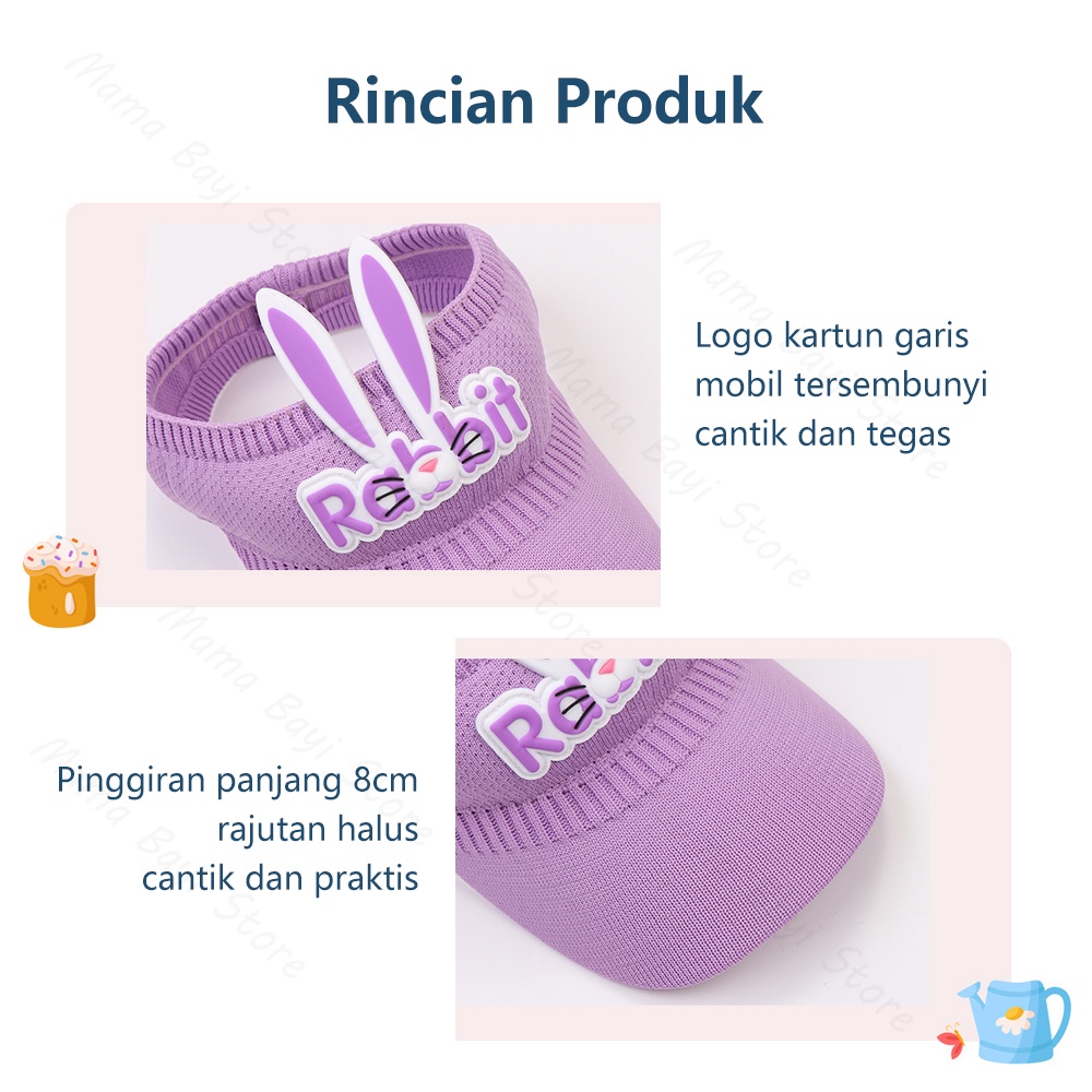 Topi Anak Visor Sunshade/ Topi Olahraga Anak Perempuan Kelinci Lucu