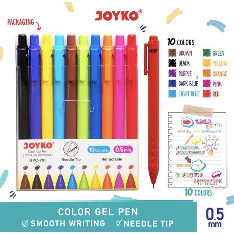 

BULPOINT WARNA/BULPEN CETEKAN 10 WARNA JOYKO GPC-295