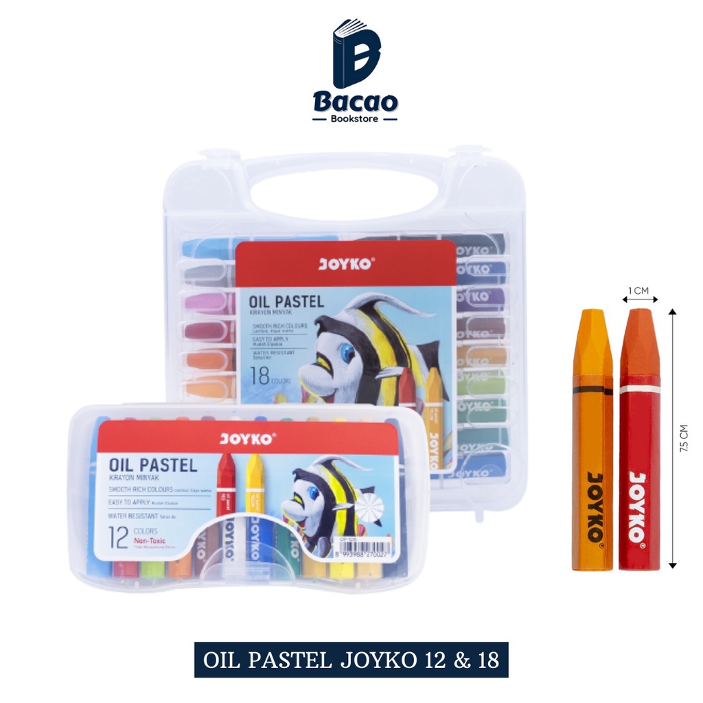 

Oil Pastel Krayon Minyak Crayon Joyko Titi 12 - 18 W