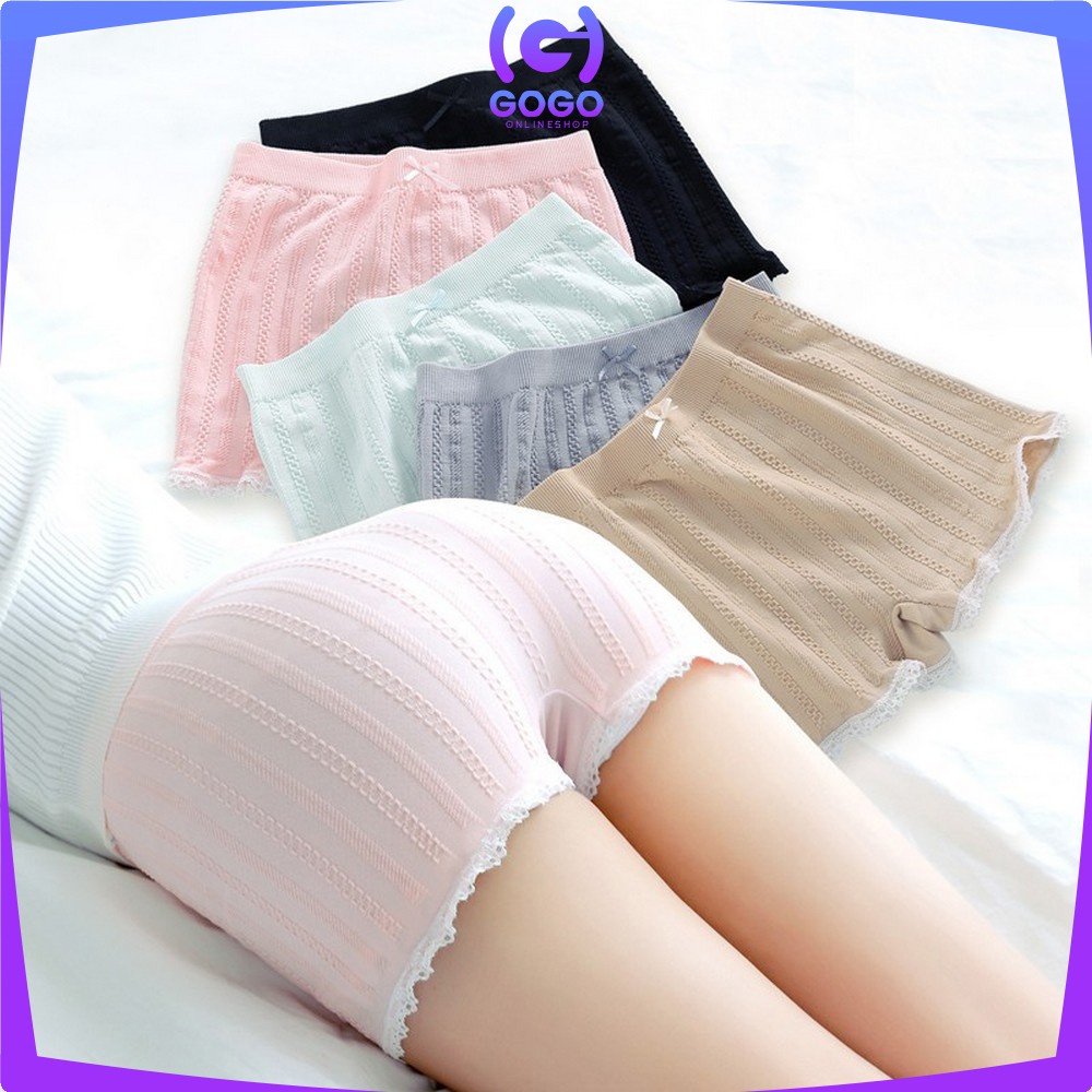 GOGO-P63 Celana Dalam Short Pants Wanita Pakaian Dalam Wanita Celana Pendek CD / Celana Boxer Wanita