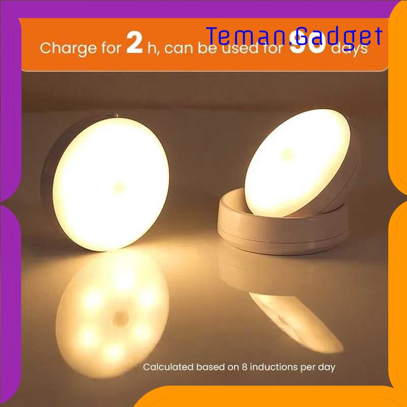 TG-LMP Hunta Lampu LED Induction Sensor USB Rechargeable Cool White - HB04