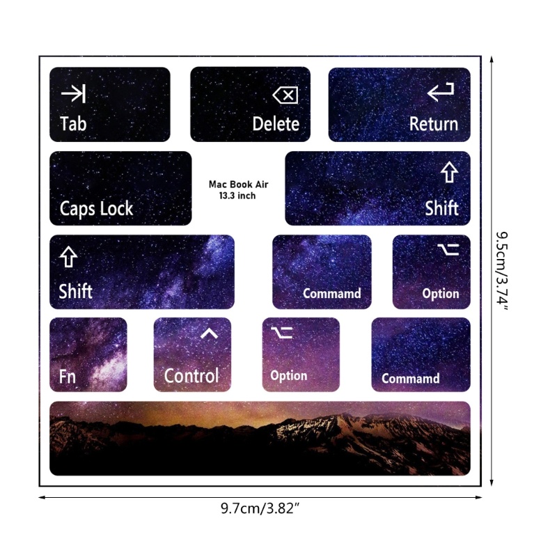 Stiker Cover Keyboard btsg Untuk macair Laptop PC Keyboard Komputer Layout Huruf Standar Sarung Keyboard Film