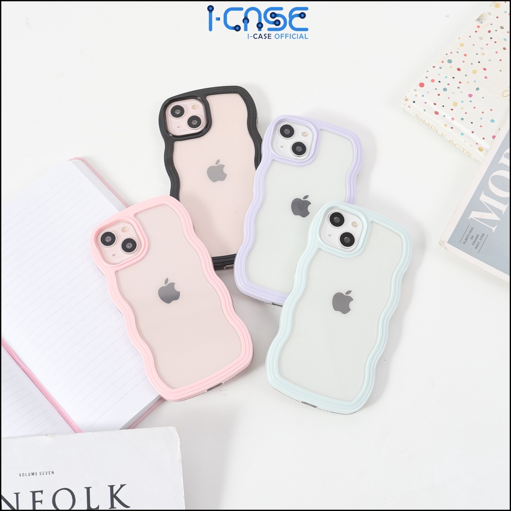 Soft Case Clear Wavy Side Fullcover For iPhone 7 8 PLUS XR X XS MAX 11 12 13 14 PLUS MINI PRO MAX