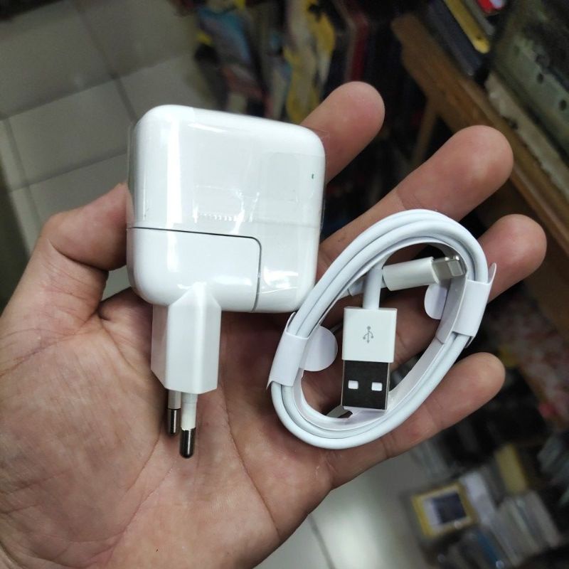 CHARGER LIHGTNING BATOK BESAR + KABEL LIGHTNING MANTUL MURAH MERIAH