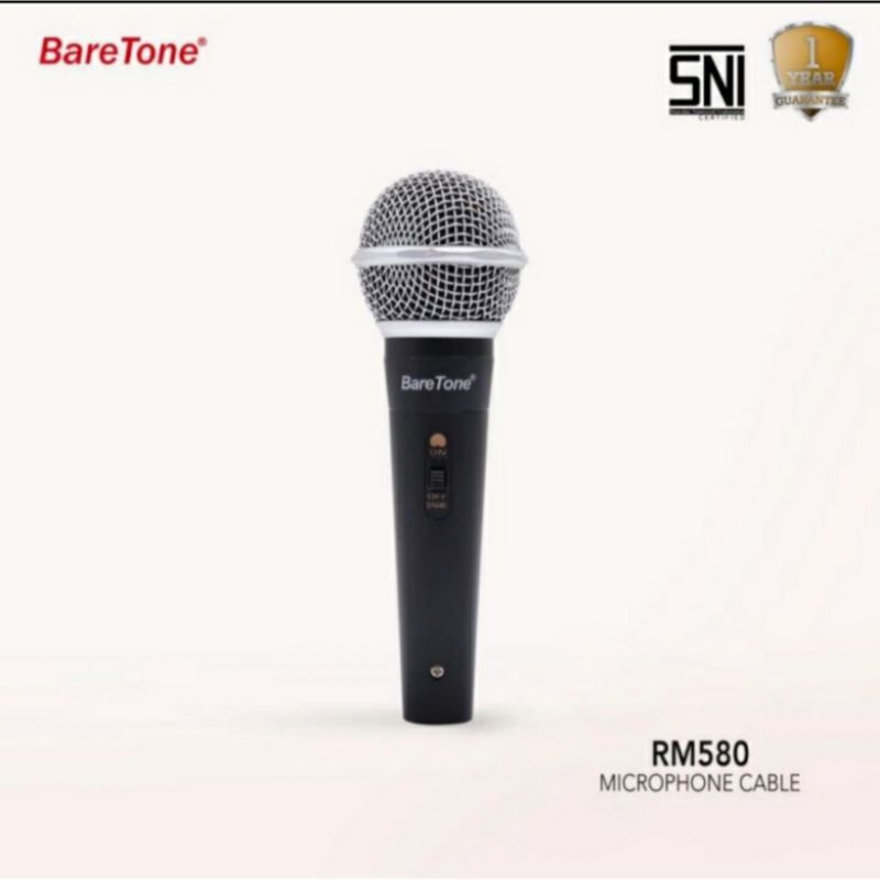 mic kabel original baretone rm 580 microphone mic karaoke