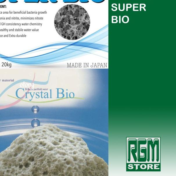 CRYSTAL SUPER BIO media filter cristal kristal aquarium kolam ikan - SUPER BIO