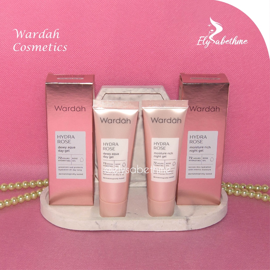 ✿ELYSABETHME✿ 🅆 🄰 🅁 🄳 🄰 🄷 Wardah Hydrarose Series | Day gel Night gel Facial foam toner serum stater kit dengan ekstrak mawar