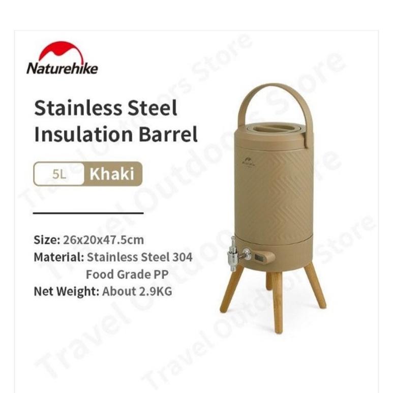 STAINLESS STEEL THERMOS BUCKET NATUREHIKE NH22SJ002 []
