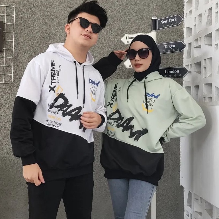 Hoodie Daam BipBop Motif Terbaru Style Kekinian Remaja Trendy