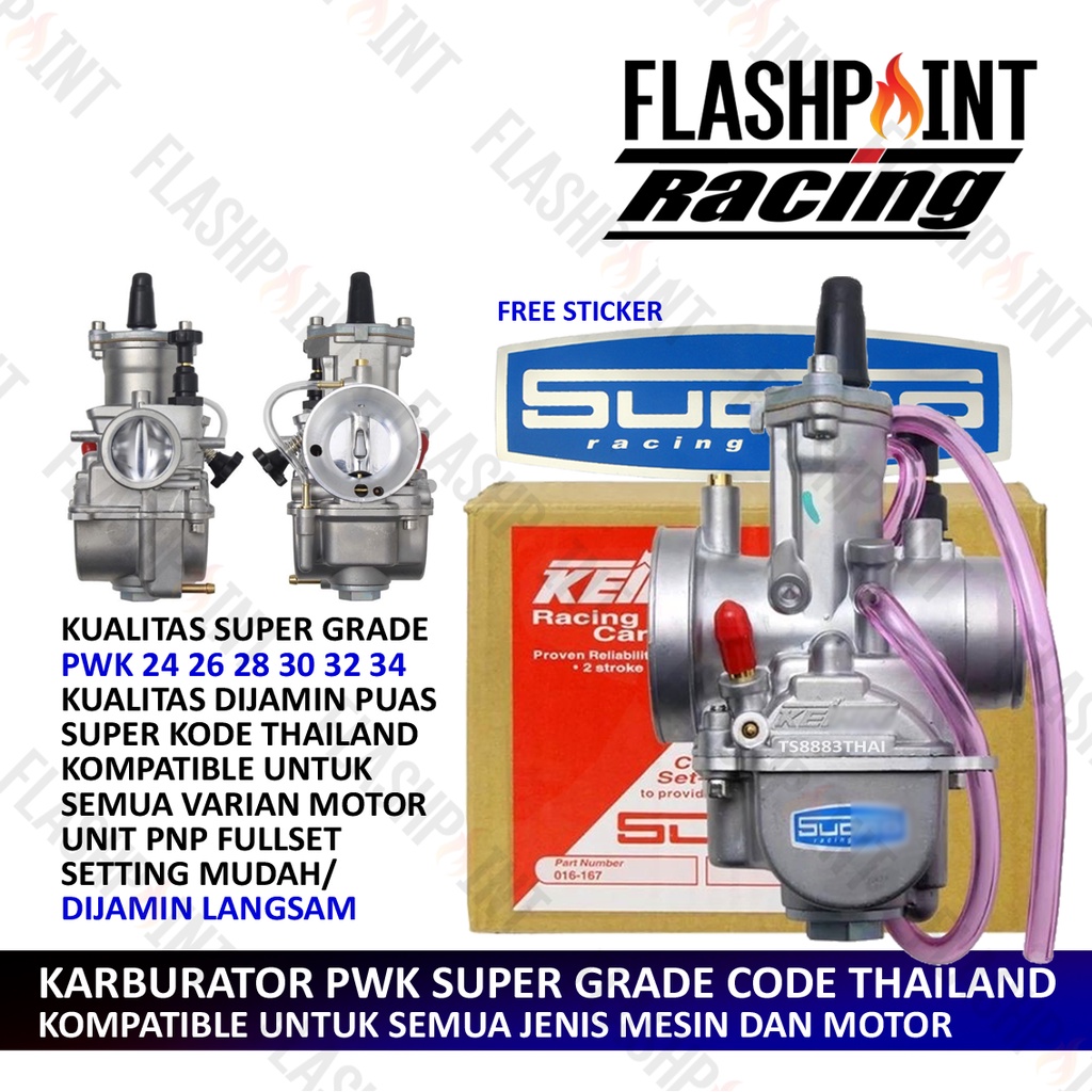(PAKET) KARBURATOR SUDCO KEIHIN + REPAIR KIT PWK 24 26 28 30 32 34 KARBU FULL SET PE SMASH SHOGUN SKYWAVE MX KING ORI ORIGINAL CPO ASLI BEAT VARIO MIO RX MEGAPRO KLX SUPRA BYSON NINJA SOUL FI SATRIA FU TIGER GL MJ PJ JARUM PARKIT MAIN JET PILOT SCORPIO