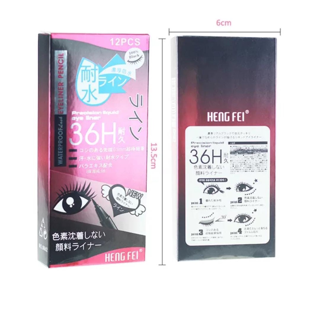 Hengfei 8862 Eyeliner Liquid Tahan Lama 36H