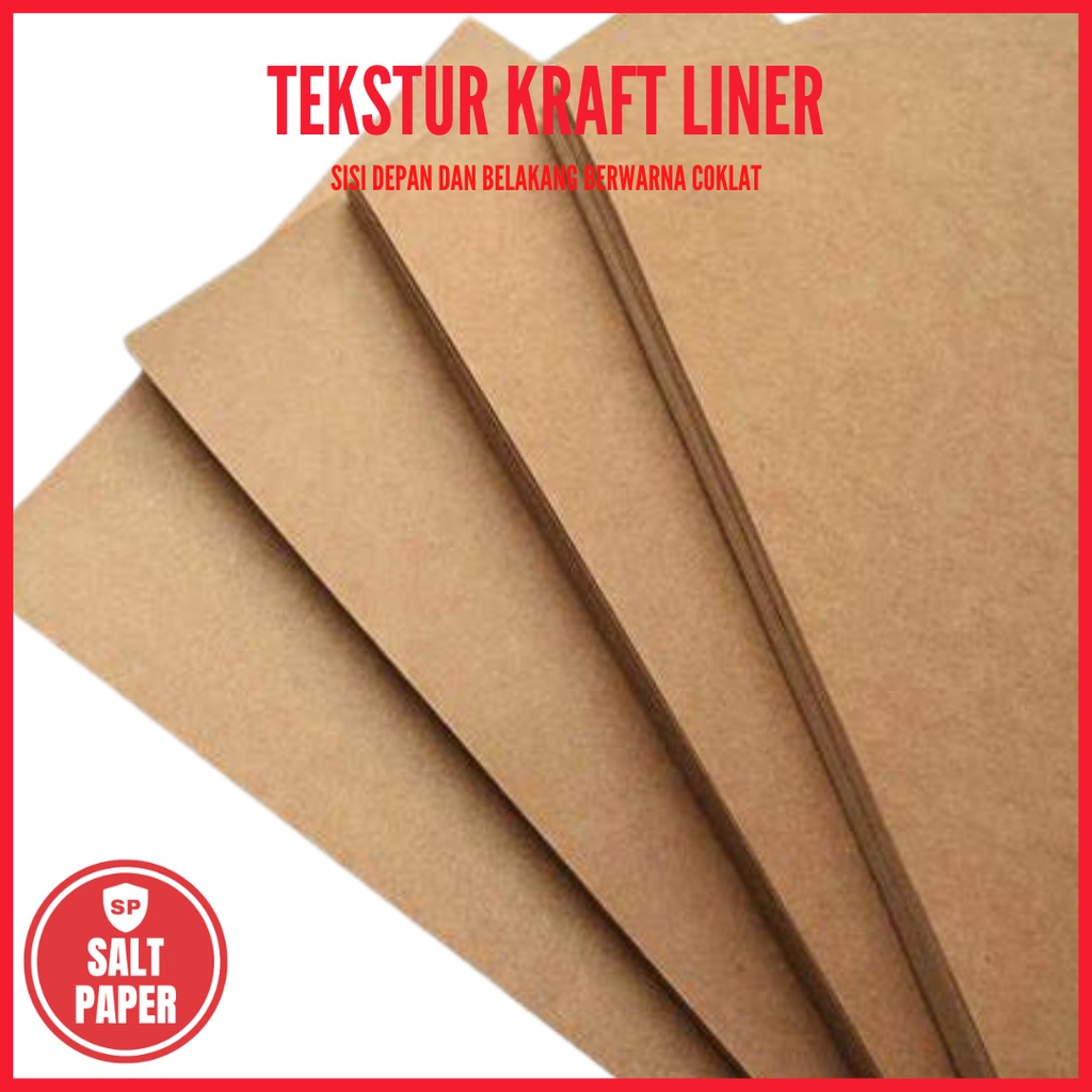 

HJK Kertas Kraft A4 Liner 150 gsm Isi 100 Lembar / Kertas Kraft Liner A4 150 gsm