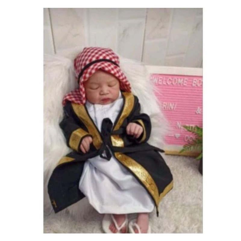 BAJU GAMIS AQIQAH NEWBORN | JUBAH ASYKAR | JUBAH SULTAN