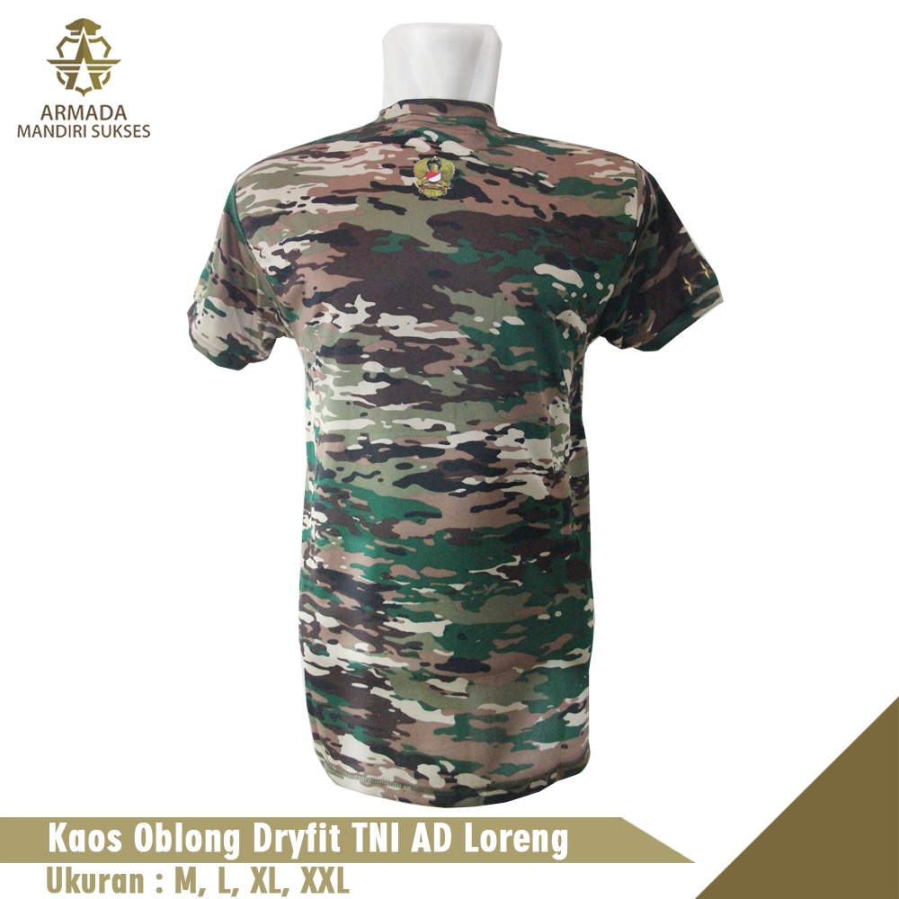 Kaos Loreng TNI AD NKRI Baru - Kaos Pria Loreng NKRI Terbaru