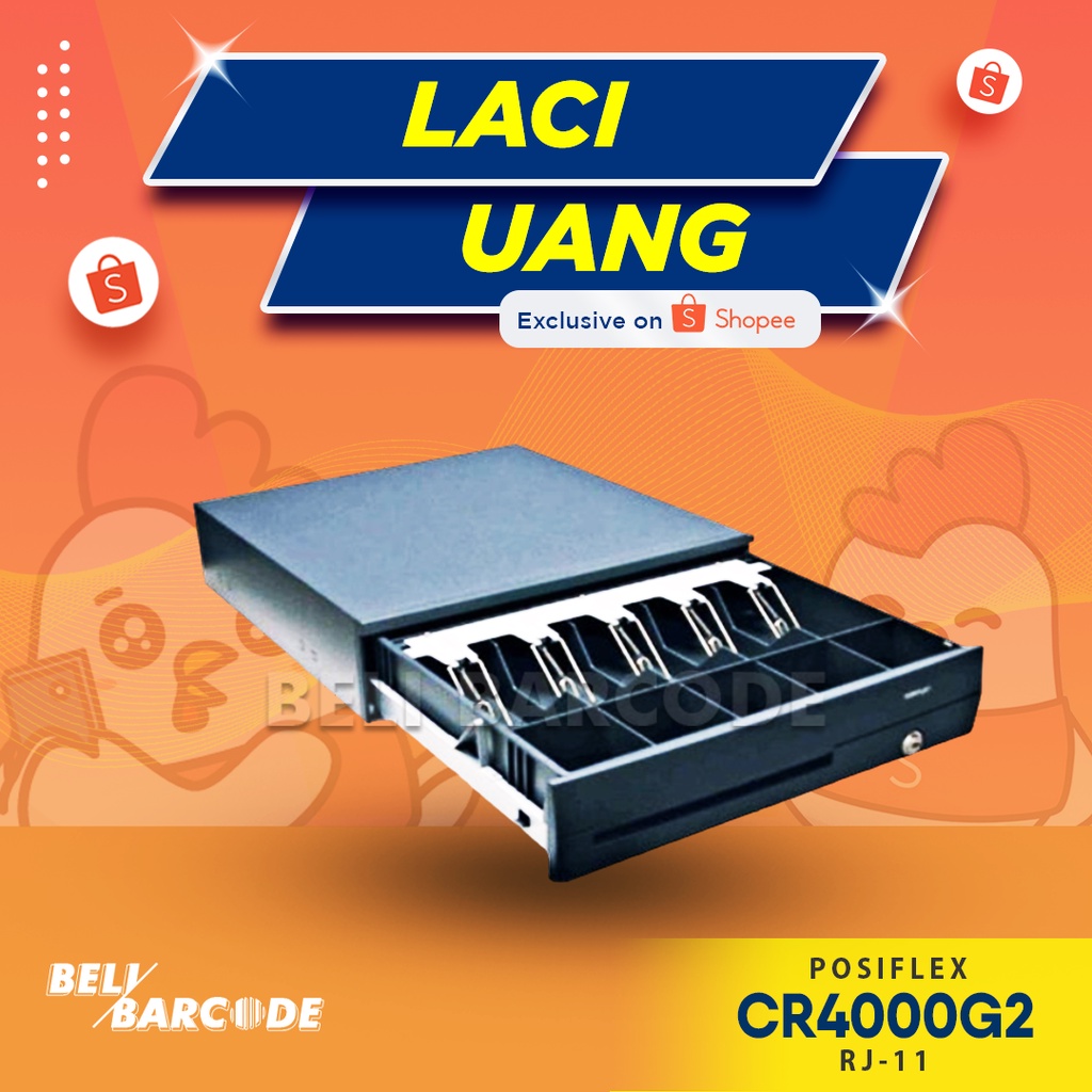 Laci Uang Kasir Posiflex CR4000g2 Cash Drawer 5 Slot Uang Kertas