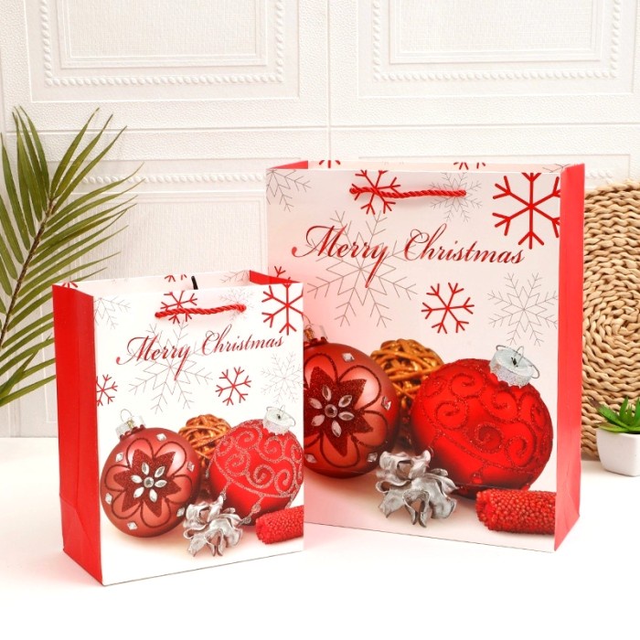 Paperbag Natal Kantong Goodie Bag Murah Merry Christmas Gift Bag Santa Paper Bag Natal Harga Grosir Temurah Merry Christmas