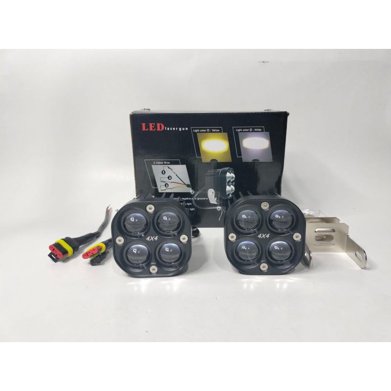L4Z | LAMPU TEMBAK SOROT LASER GUN 4D Cwl L4z SINAGAWA SUPER 4X4 LASER PUTIH KUNING