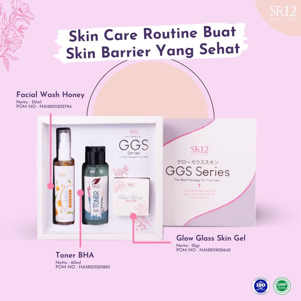 GGS Series SR12 Cream Glowing BPOM Ampuh Terlaris Pemutih Wajah Ori Dan Cepat Glow Glass Skin Gel