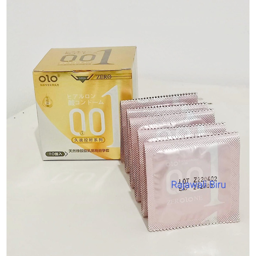 Kondom OLO 10 Pcs | Zero Blue Ultrathin | Zero Pink Climax | Zero Gold Performance