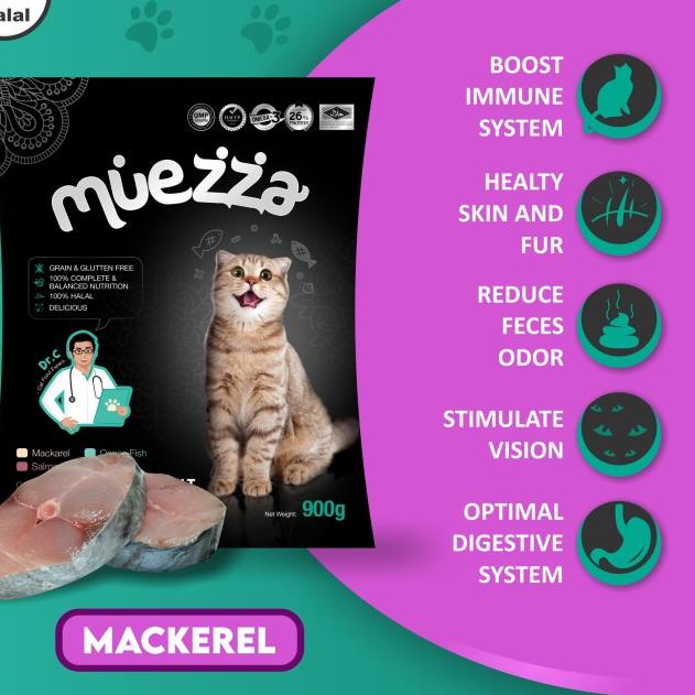 Makanan Kucing Kering - Mackerel Flavor - Muezza Cat Food