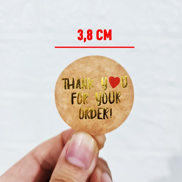 

~^~^~^] Sticker Label Thank You Stiker Kemasan Kado Kue Cake Hampers - Kode Q