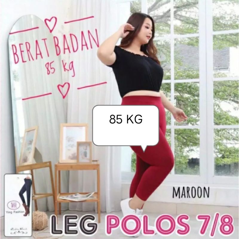 LEGGING JUMBO 7/8 HW IMPORT FIT TO 120KG / LEGGING IMPORT WANITA