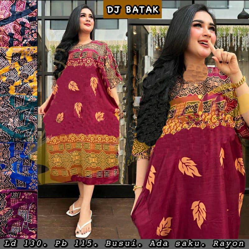 Daster Jumbo Kekinian Ld 120 Kancing Depan Bahan Rayon