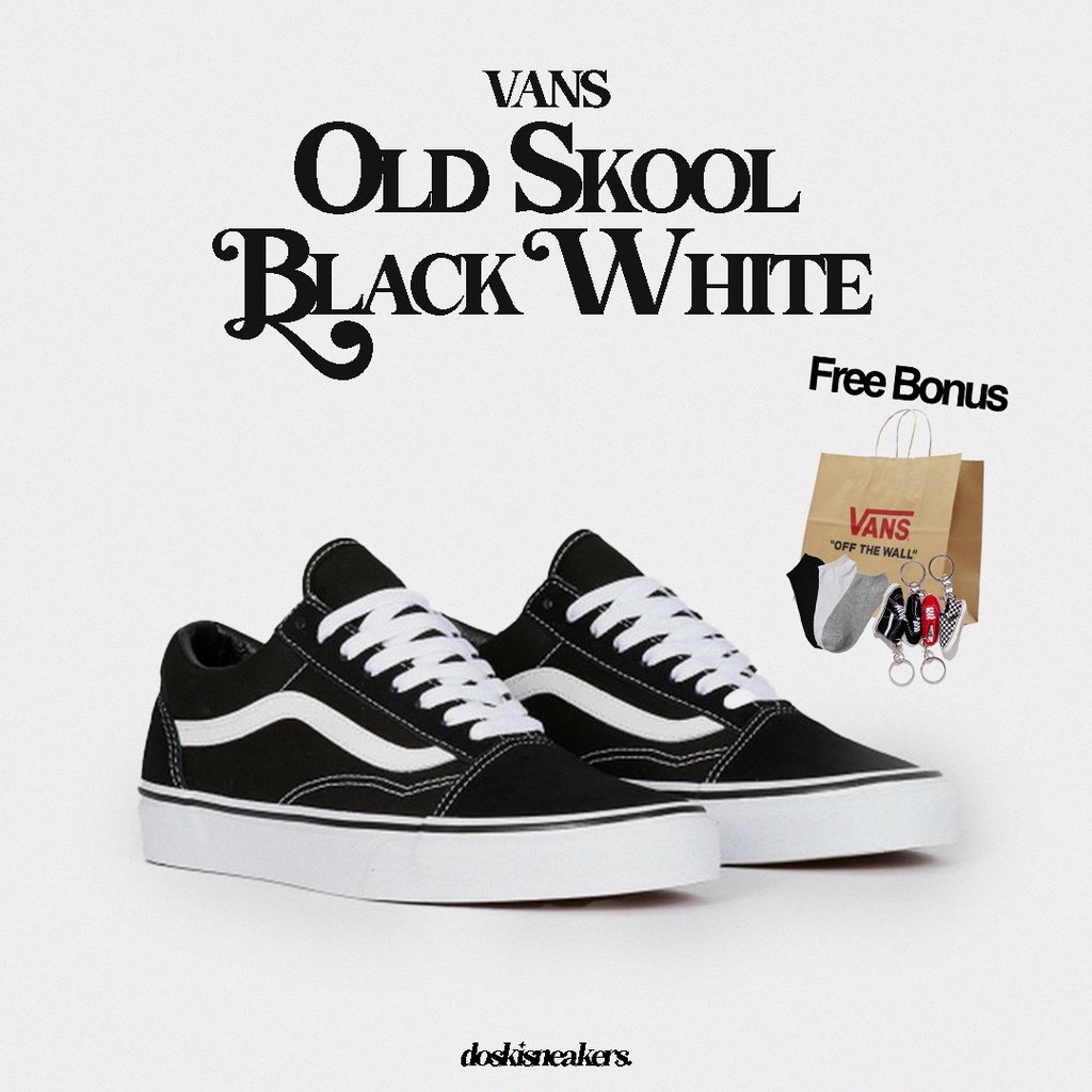 Jual FLASH SALE !!! Vans Old Skool Classic Black White Global Market ...