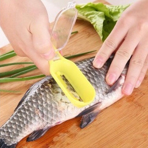 Alat Pembersih Sisik Ikan Pengupas Sisik Ikan Pembersih Penyisik Ikan  Fish Scales Cleaning Tool Kupas Sisik Ikan Penyerut Sisik Ikan Penghilang Sisik Ikan - Warna Acak