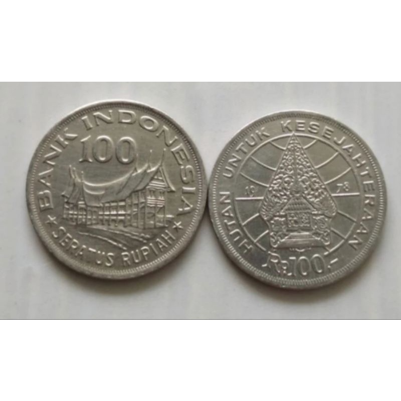 Koin Kuno 100 Rupiah Koleksi