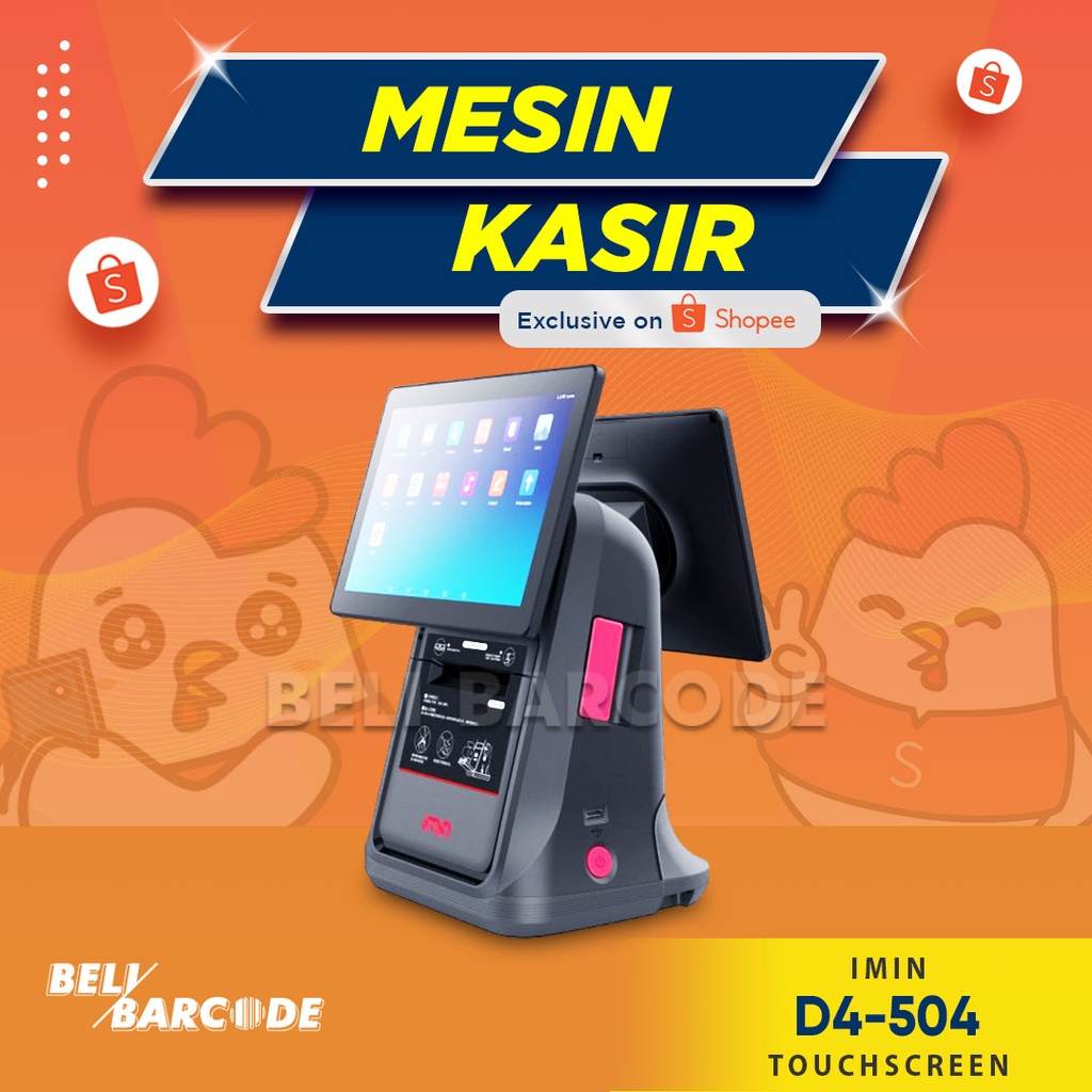 Mesin Kasir Android POS iMin D4 504 All in One