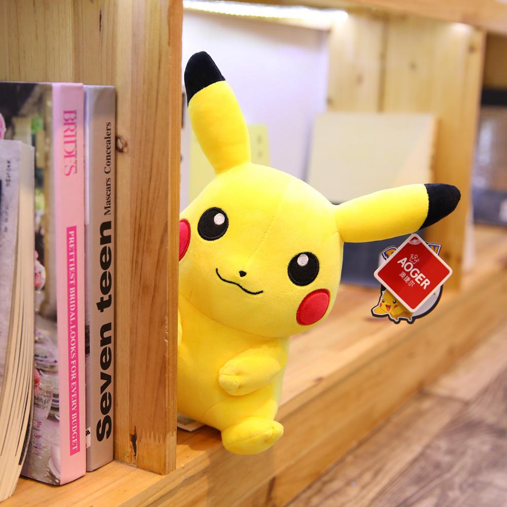 Mainan Boneka Pokemon Pikachu Bahan Plush Untuk Hadiah Natal Anak