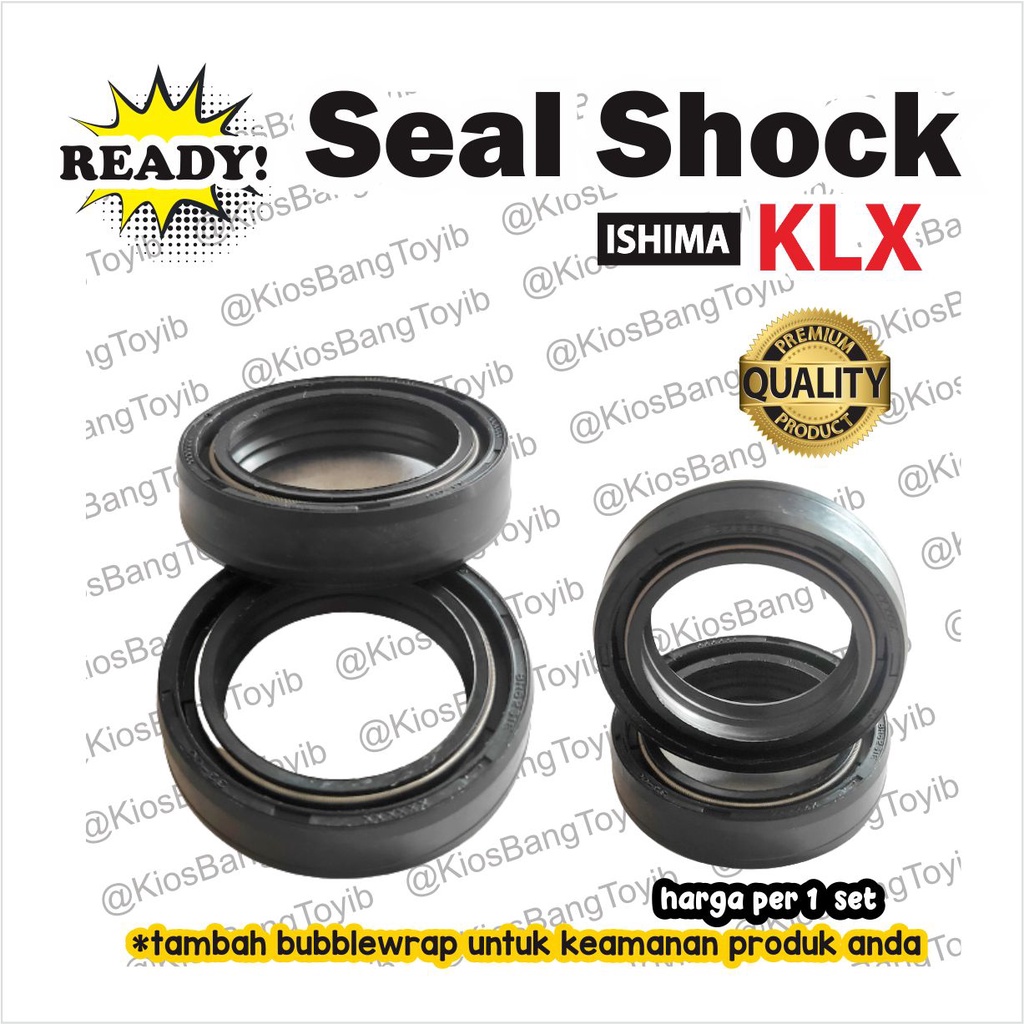 (2pc) Seal Sil Shock Skok Depan Set KLX 150 Ninja R RR 33x46x11 (ISH)