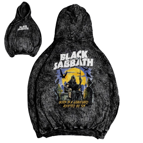 HOODIE SANDWASH METAL PRIA TERBARU MOTIF CDC BLACK ICE/HOODIE PRIA WASHED KEKINIAN