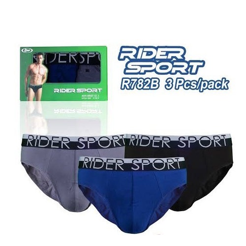 Celana Dalam Rider Sport Brief Pria R782B Multiwarna Box 3 in 1 / Celana Dalam Pria