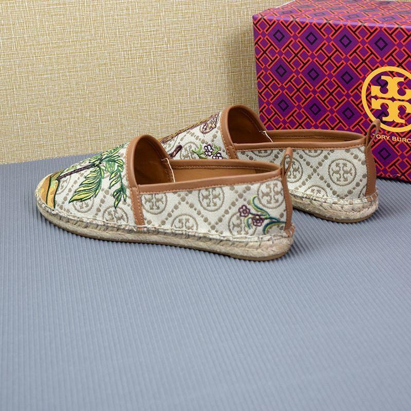 Tory Burch Embroidered Fisherman With Motif Tiramisu