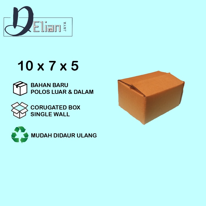 

Kardus packing 10x7x5cm (bahan baru bukan rekondisi)