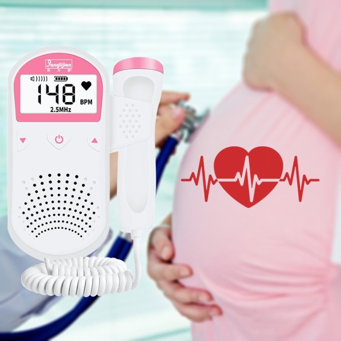 Alat Deteksi Suara Jantung Janin Bayi Stetoskop Fetal Doppler U3-02