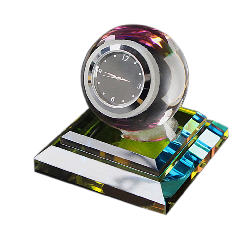 Jam Analog mobil interior dashboard dan parfum Mobil dengan bola cristal/Parfum mobil Pajangan Mobil Interior Mobil Crystal LED Dashboard Pengharum Mobil