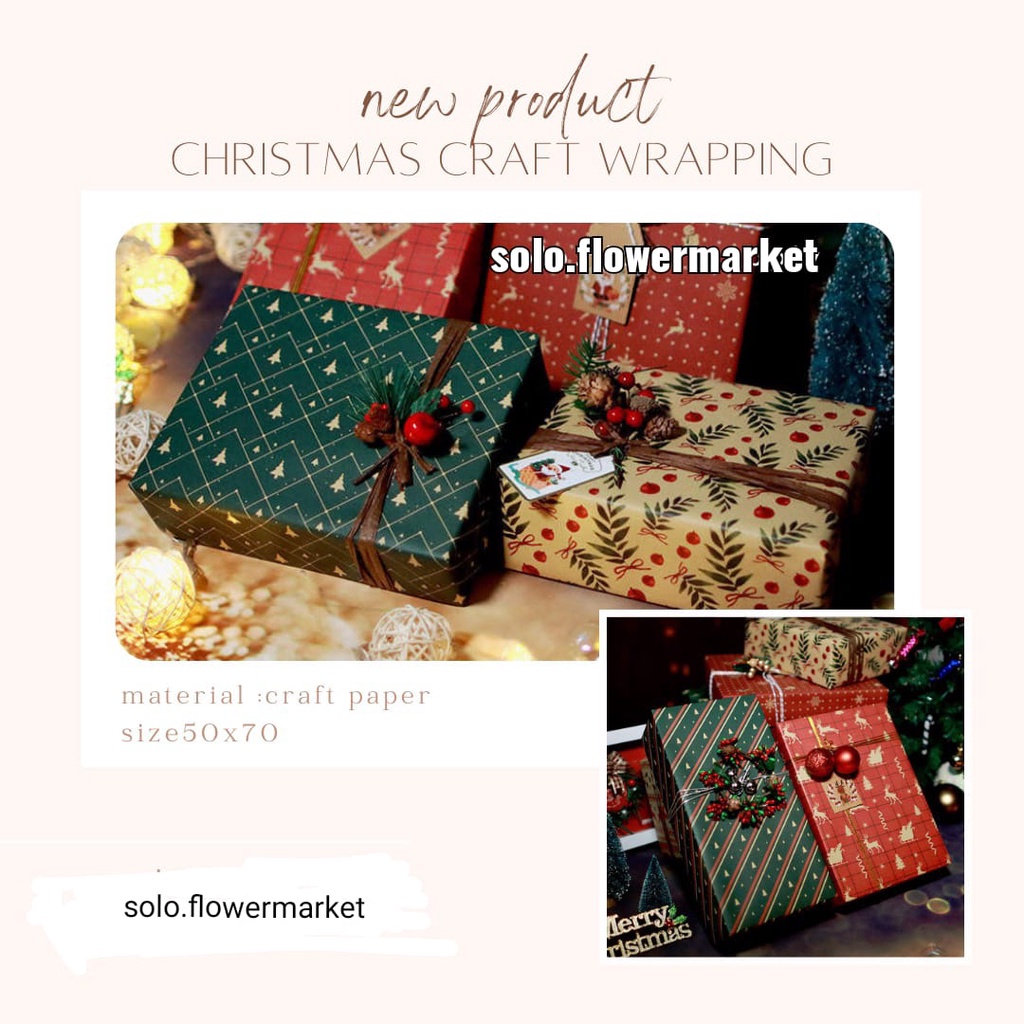 

CHRISTMAS CRAFT GIFT WRAPPING CRAFT NATAL WRAPPING MOTIF MERRY CHRISTMAS KERTAS KADO NATAL HAMPERS NATAL WRAPPING PAPER FLOWERWRAP BUNGA SOUVENIR NATAL HIASAN POHON NATAL BUNGKUS KADO NATAL NEW YEAR