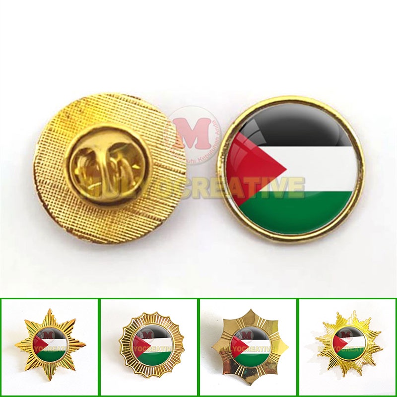Jual Collar Pin Palestina Bendera All Model Bros Palestine Badge Flag