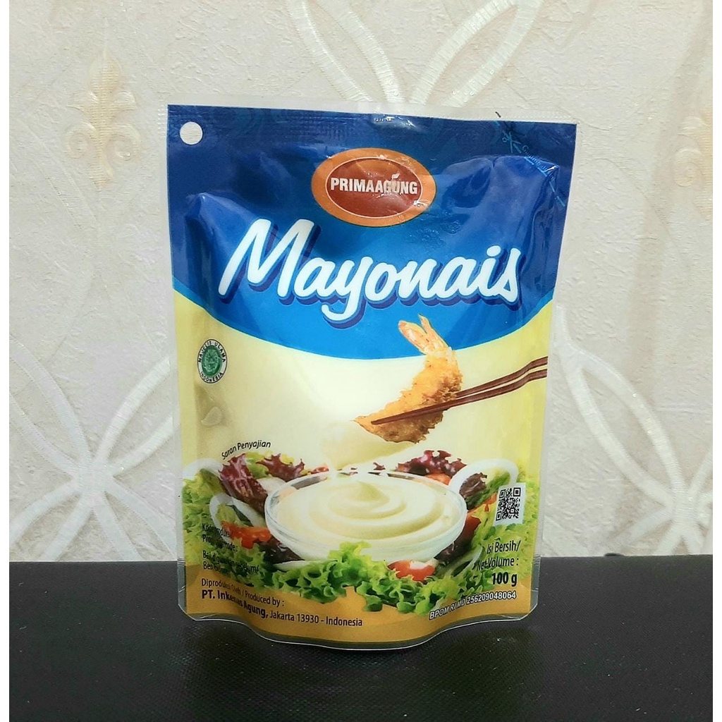 Mayonnais Prima Agung 100 gram  (KECIL) / Mayones Murah Enak / Mayonaise / Mayonnais