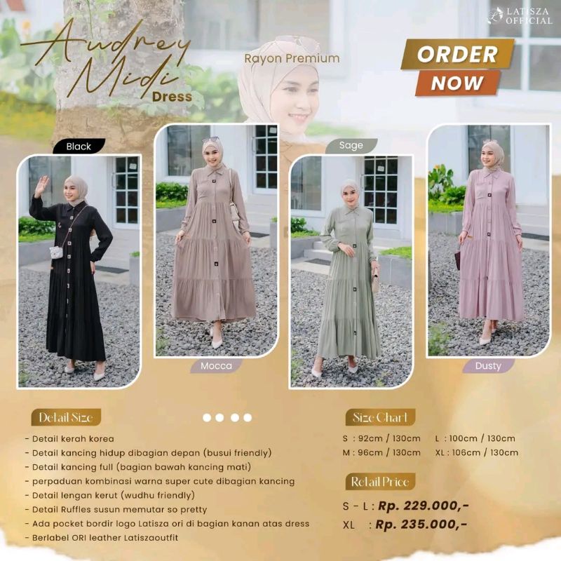 DRESS CANTIK AUDREY LATISZA