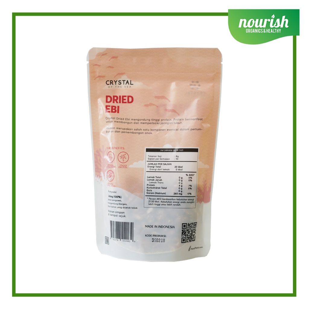 Crystal Of The Sea, Dried Anchovy / Ikan Teri Kering Murni 80g