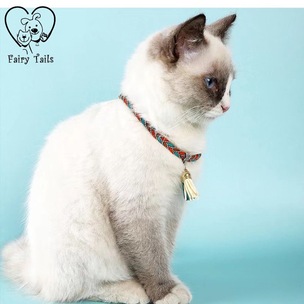 Kalung Rajut Tangan Perhiasan Untuk Kucing Anjing Kostum Cosplay Anabul Stylish Fashionable | Pet Hand Knit Necklace