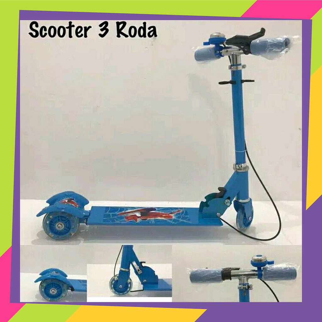 834 / Skuter anak roda 3 / Bel &amp; Rem / Scooter / Otoped