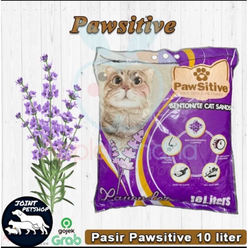 PAKET 3 KARUNG Pasir Pawsitive 10L All Variant / Pasir Kucing Wangi Gumpal 10l