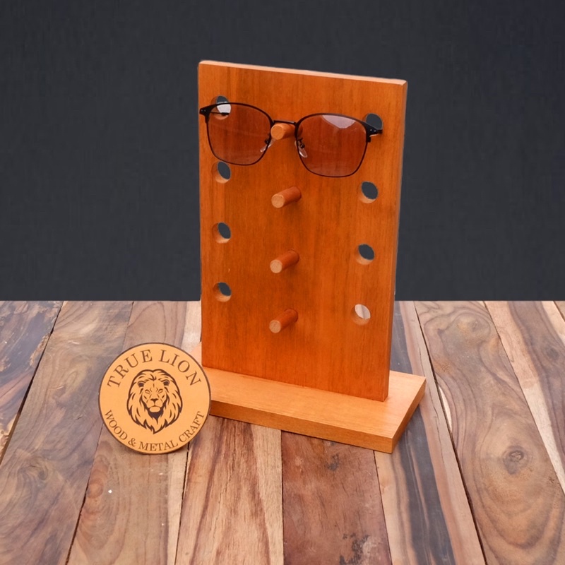 RAK DISPLAY KACAMATA KAYU/DUDUKAN KACAMATA/STAND KACAMATA KAYU